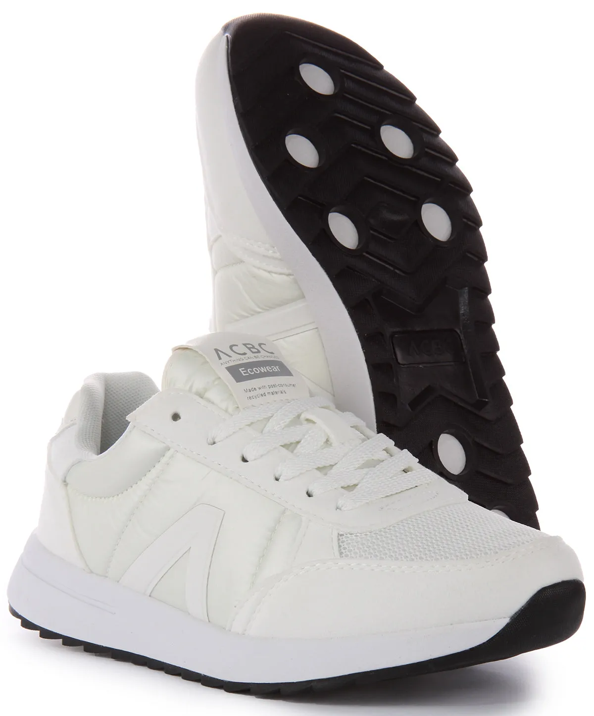 ACBC Lace up Trainer In White