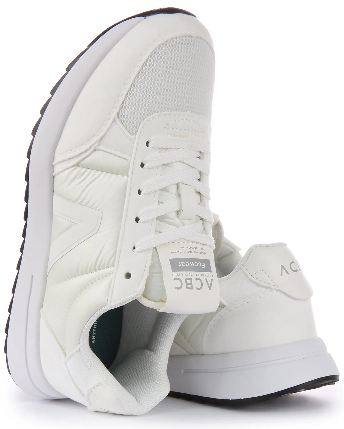 ACBC Lace up Trainer In White