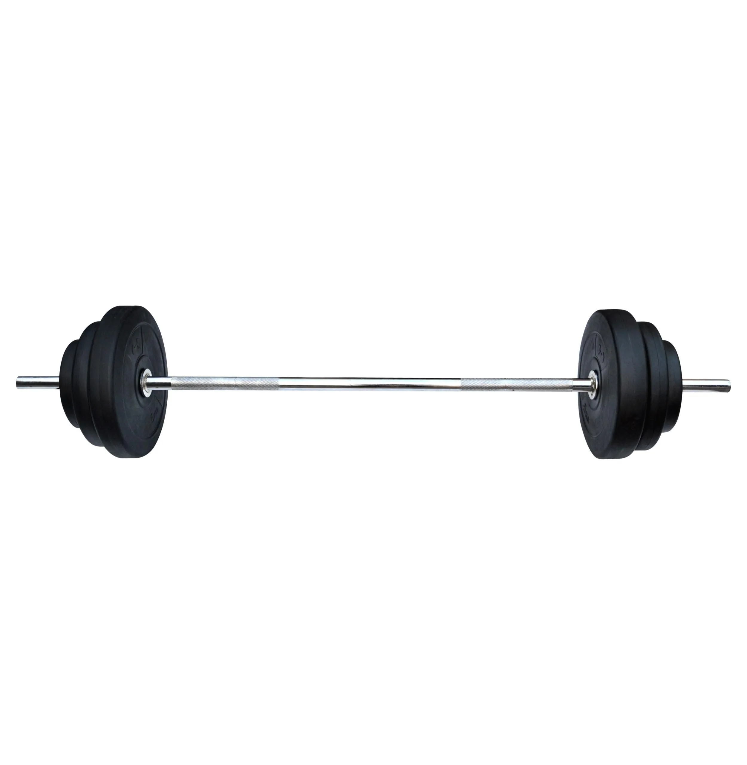 Amazon Brand - Symactive Carbon Steel Straight Barbell Rod For Weights, 3 Ft