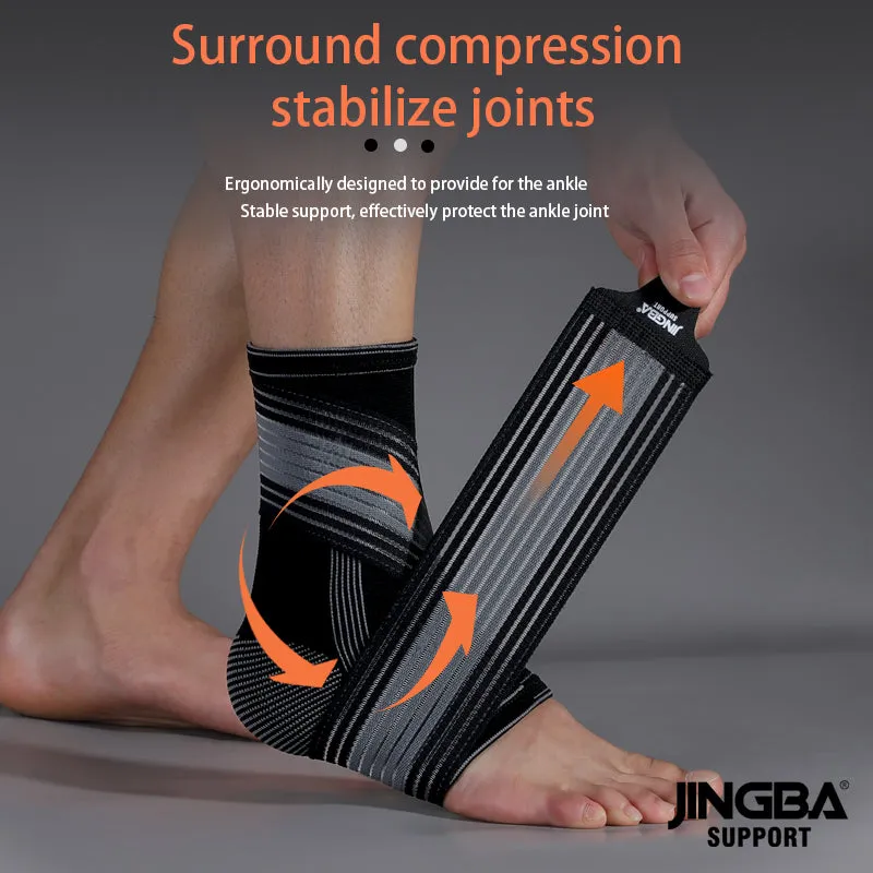 Ankle Sleeve with Heel Support - Relieves Sprains and Heel Pain, with Foot Brace