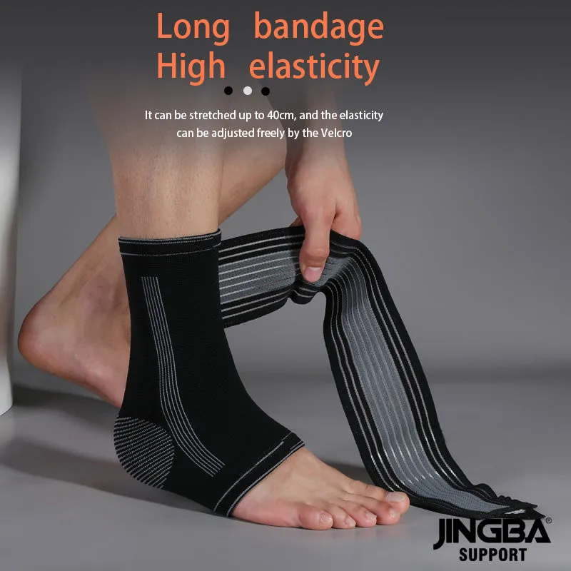 Ankle Sleeve with Heel Support - Relieves Sprains and Heel Pain, with Foot Brace