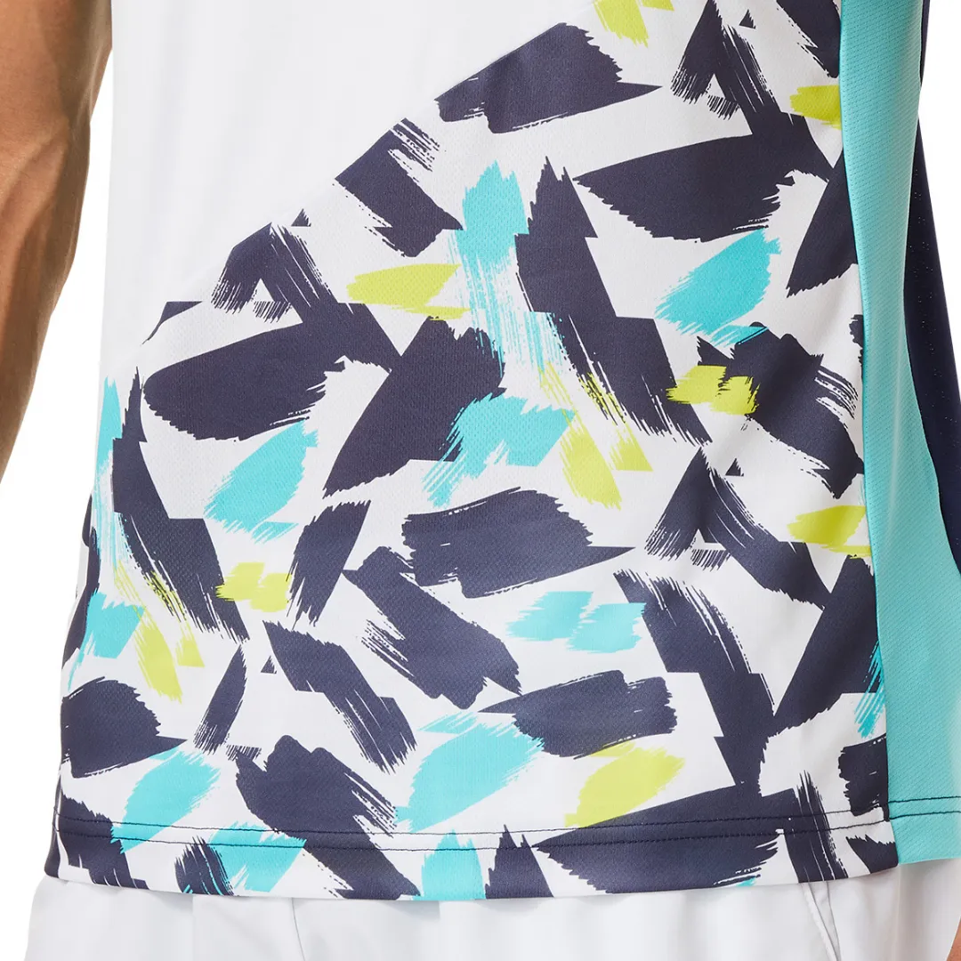 Asics Court Graphic SS Top 2022 - Brilliant White