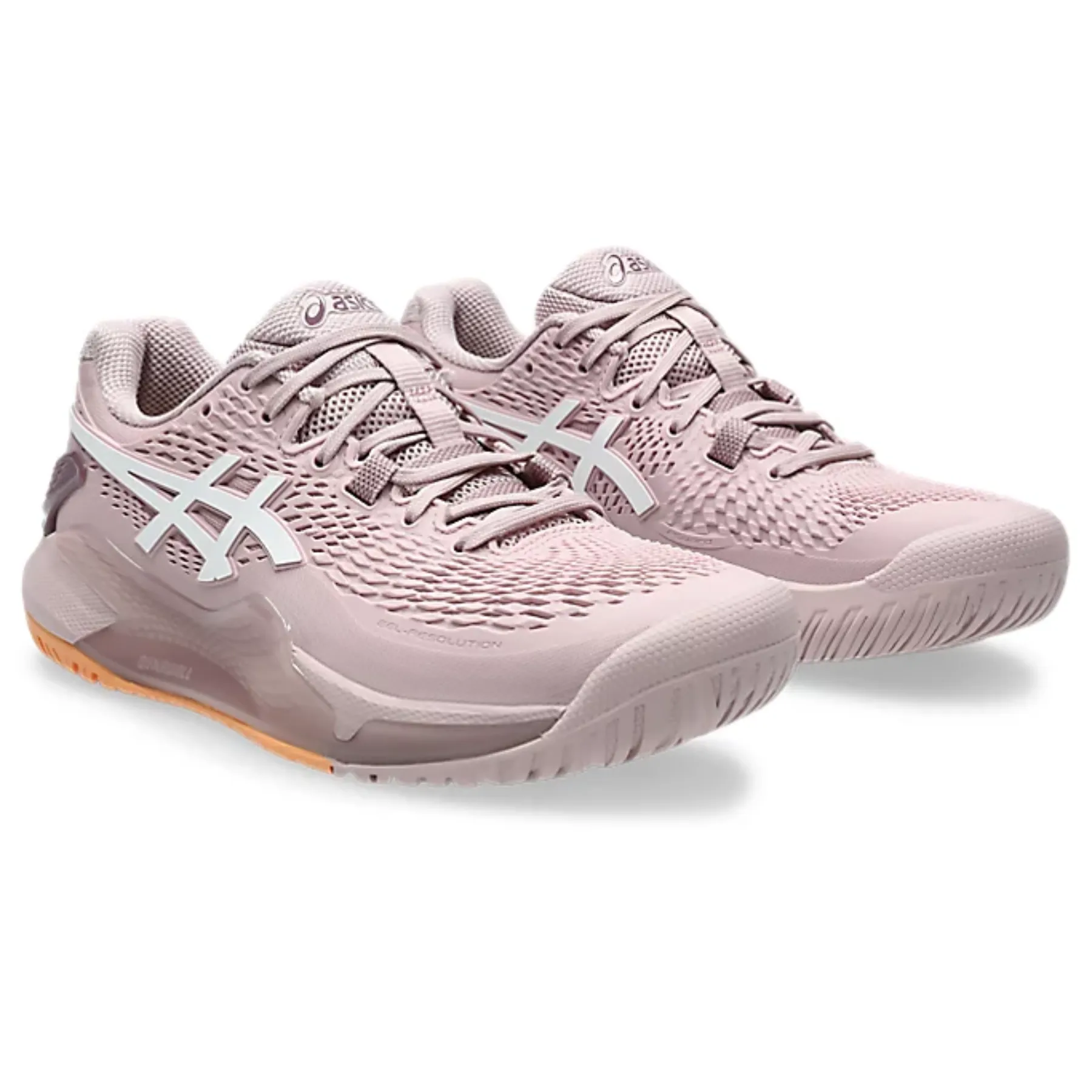 Asics Gel-Resolution 9 Wide Women Tennis Shoes - Watershed Rose/White