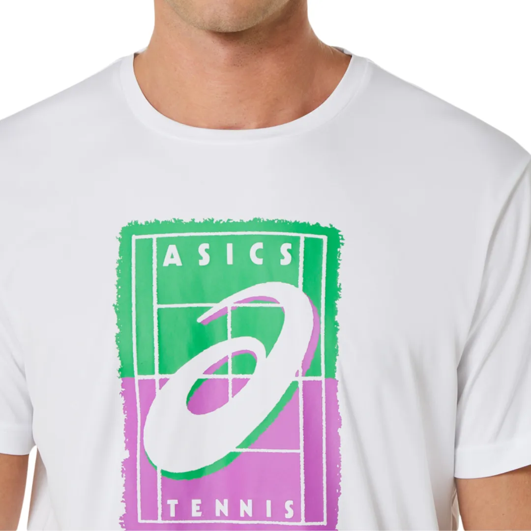 Asics Men Court GS Graphic Tee - Brilliant White