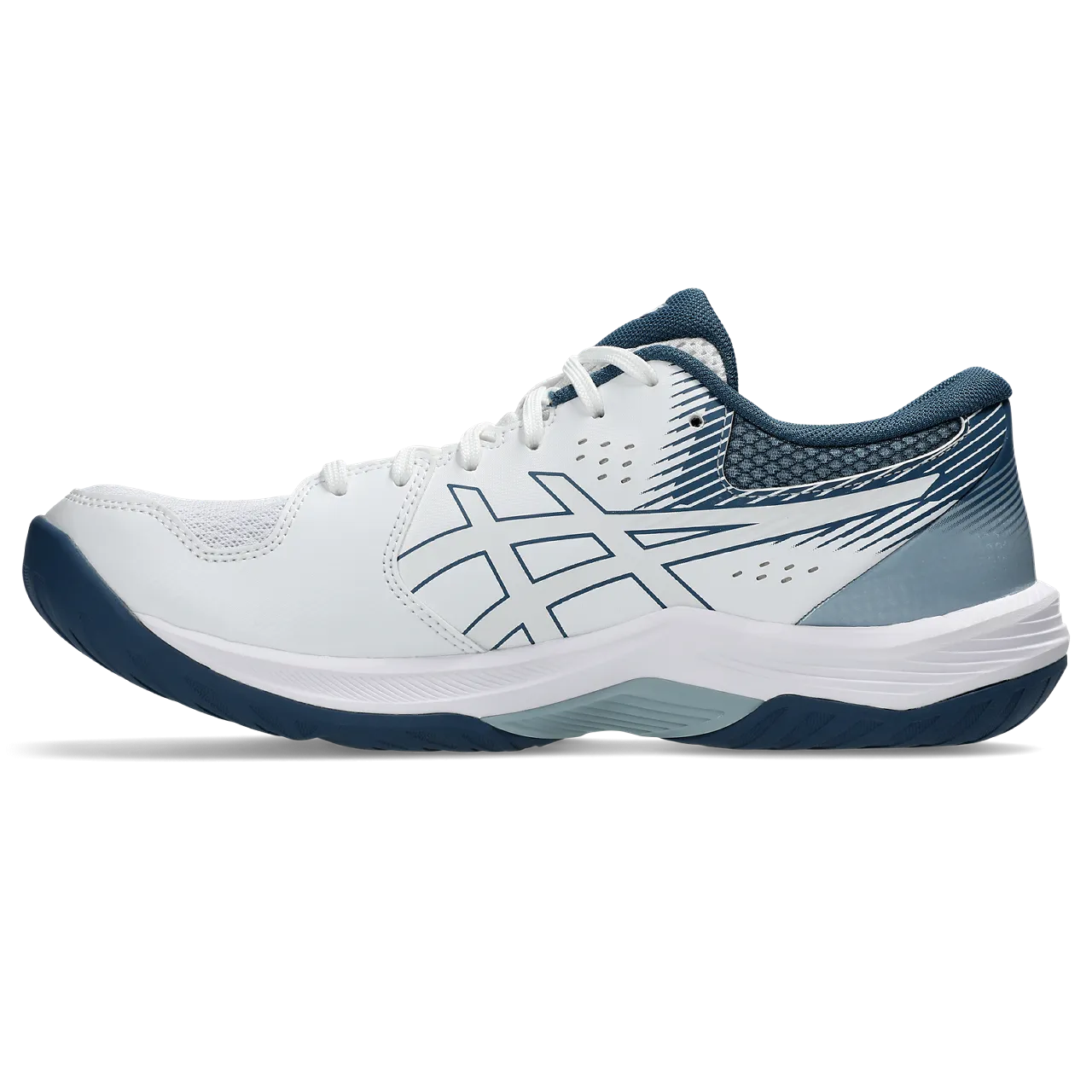 Asics Men's Beyond FF Indoor Court Shoes White Vintage Indigo