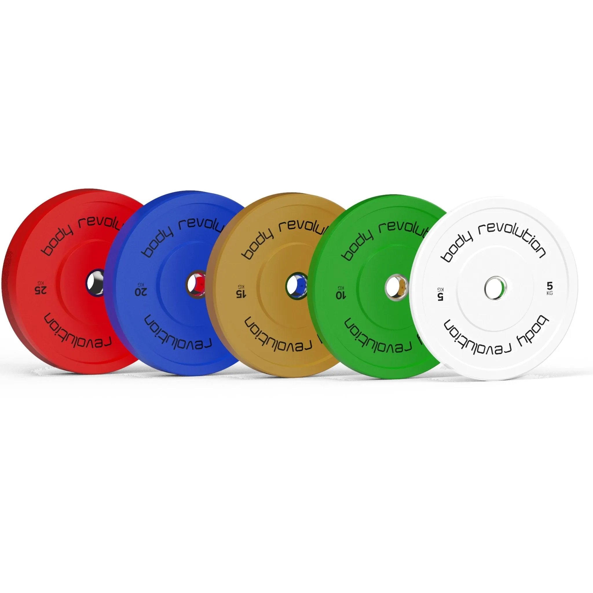 Body Revolution Olympic Bumper Plates (Colour)