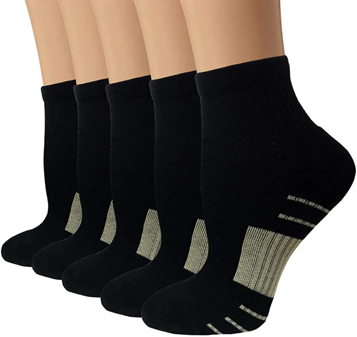 Copper Compression Socks for Men & Women Circulation- Plantar Fasciitis Socks Support for Athletic Running Cycling