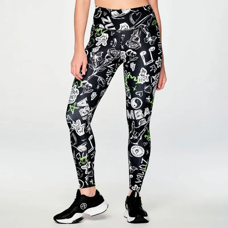 Fierce And Fired Up High Waisted Ankle Leggings