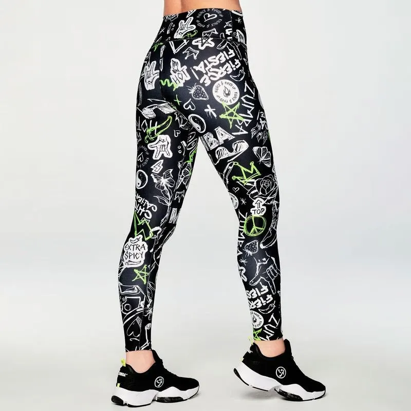 Fierce And Fired Up High Waisted Ankle Leggings