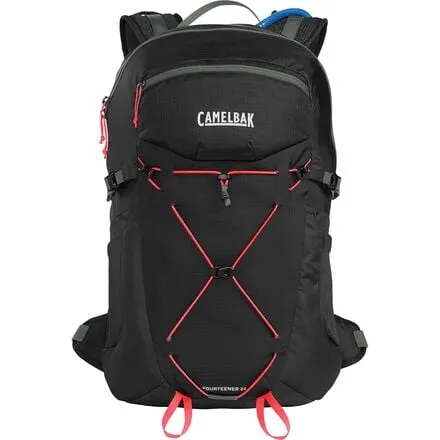 Fourteener Hydrating Set, 24L, 100oz - Women's CamelBak, Black/Fiery Coral