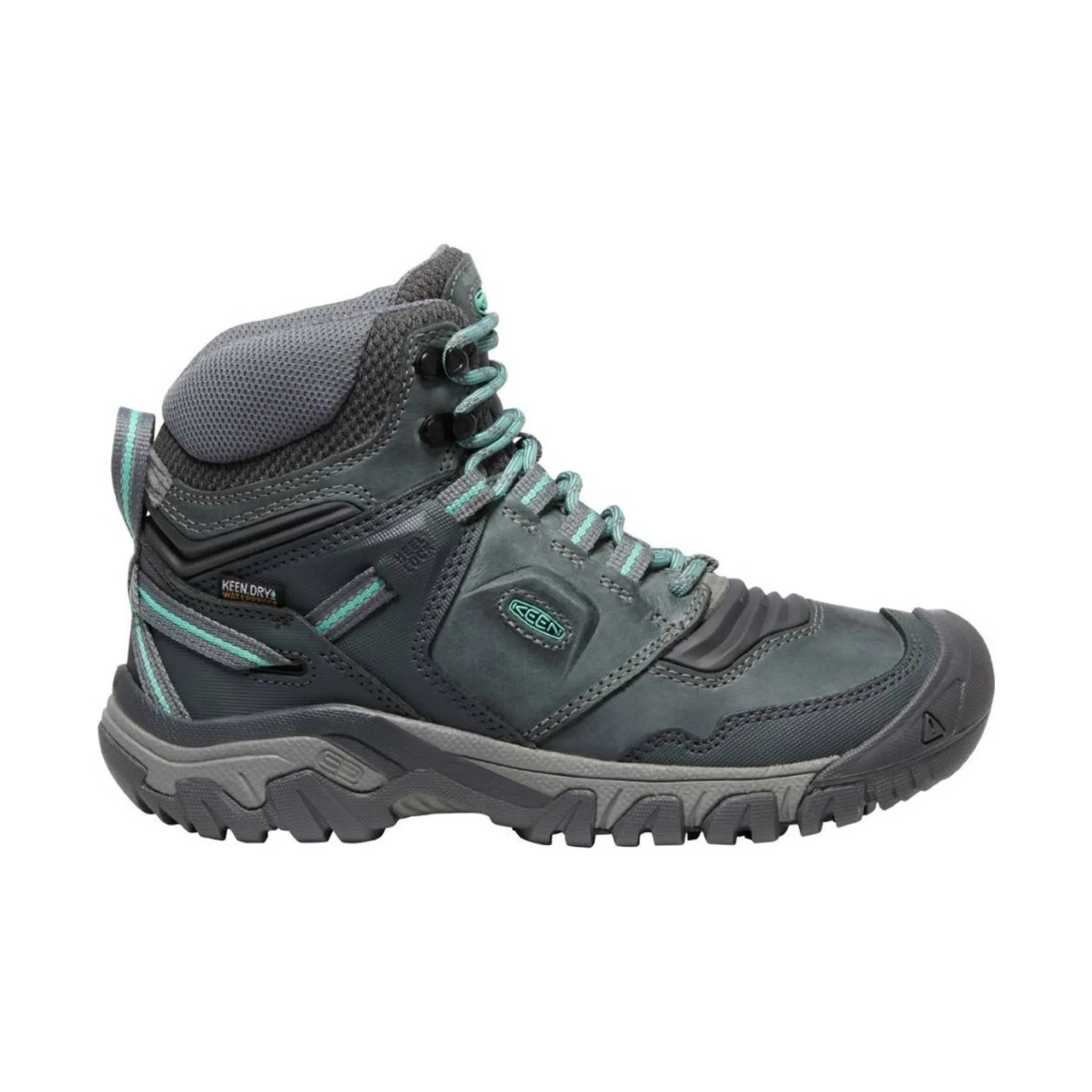 KEEN Women's Ridge Flex Mid Waterproof Boot - Steel Grey/Porcelain