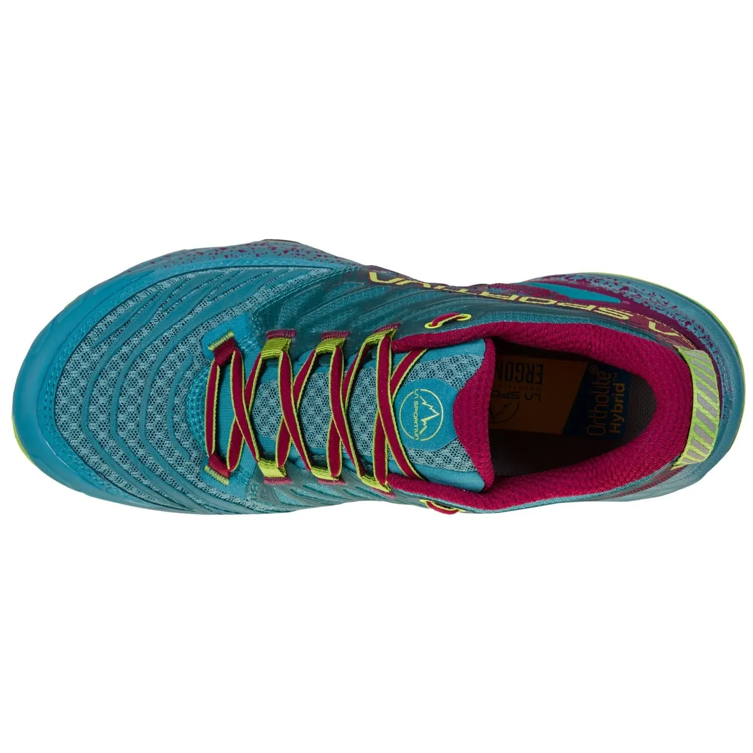 La Sportiva Women's Akasha 2 Trail Running Shoes Topaz / Red Plum