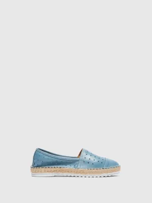 LightBlue Slip-on Trainers