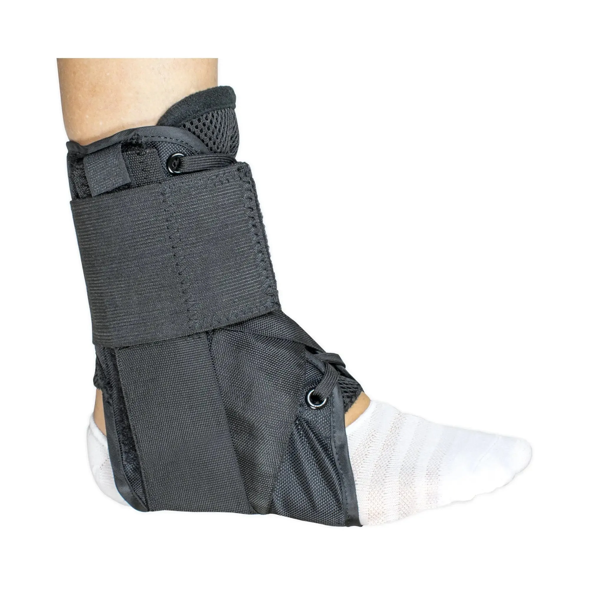 McKesson Low Profile Open Heel Open Toe Ankle Brace, Large