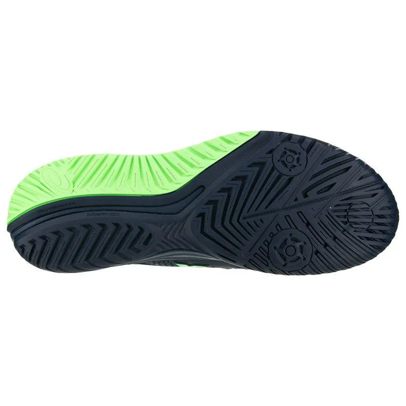 Men`s Gel-Resolution 9 Tennis Shoes Navy Blue Lime Burst