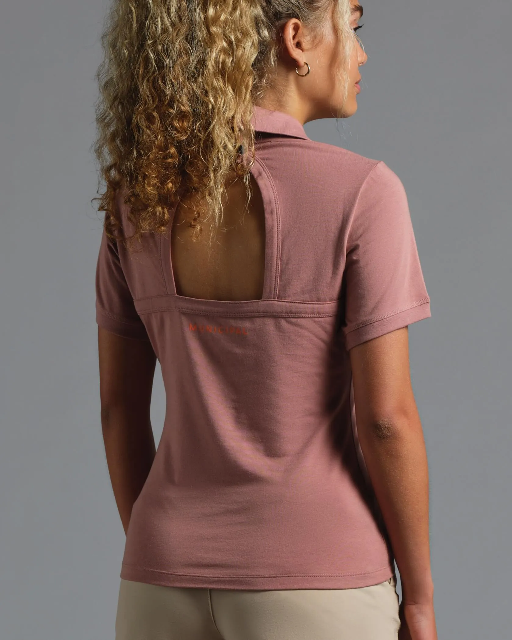 Municipal Women's Enduro Stretch Polo - MAUVE