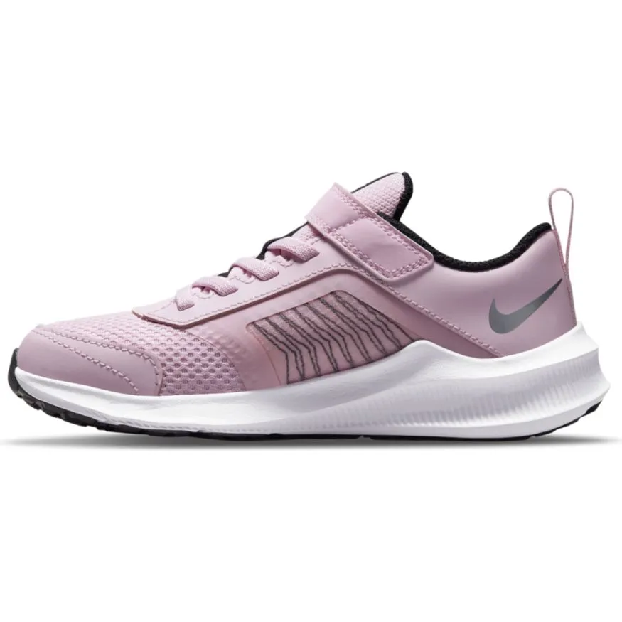 Nike Pink Foam/Metallic Silver Downshifter 11 Children’s Sneaker