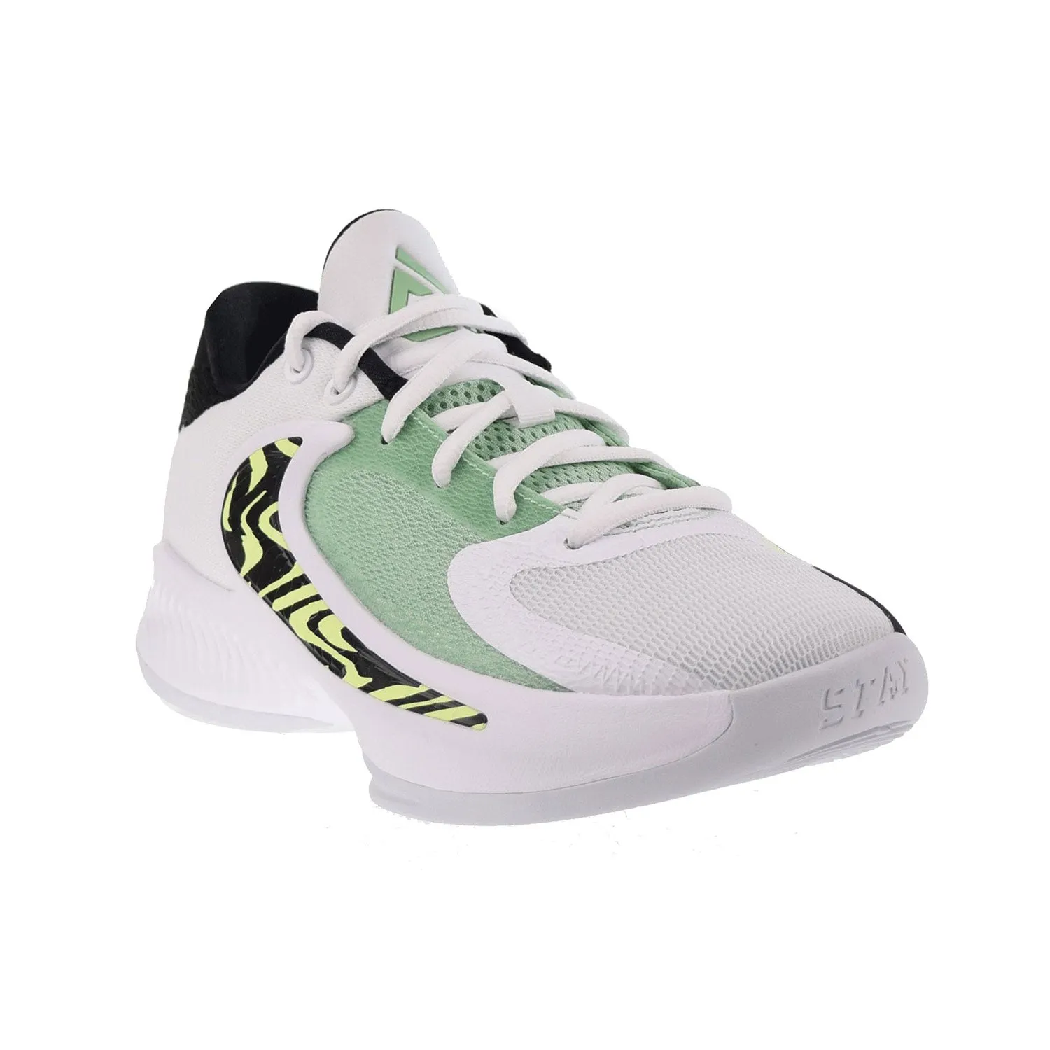 Nike Zoom Freak 4 (GS) Big Kids' Shoes White-Black-Barely Volt