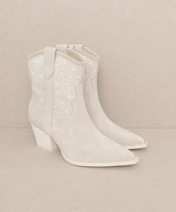 Oasis Society Cannes - Pearl Studded Western Boots