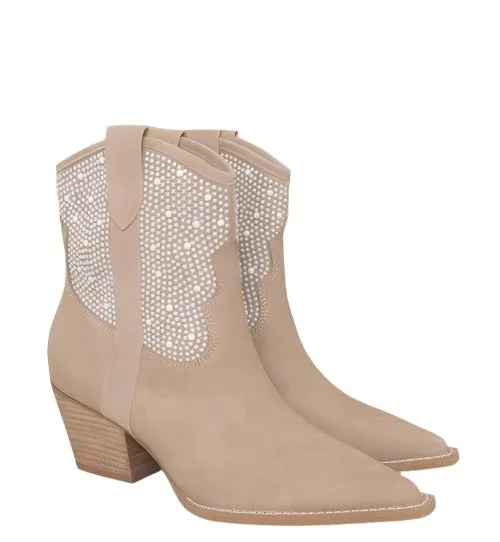 Oasis Society Cannes - Pearl Studded Western Boots