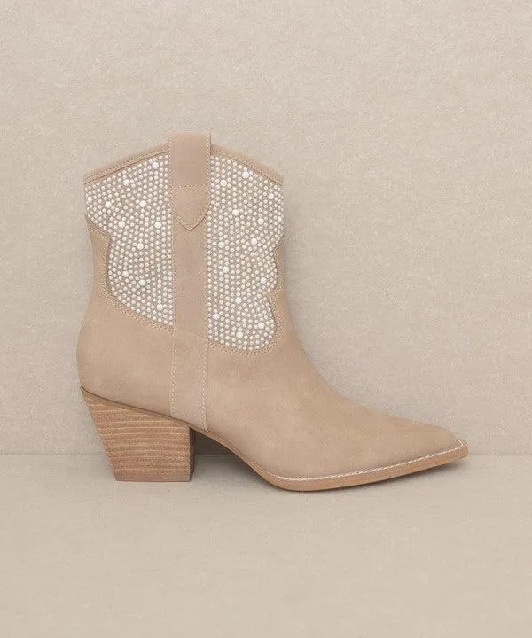 Oasis Society Cannes - Pearl Studded Western Boots