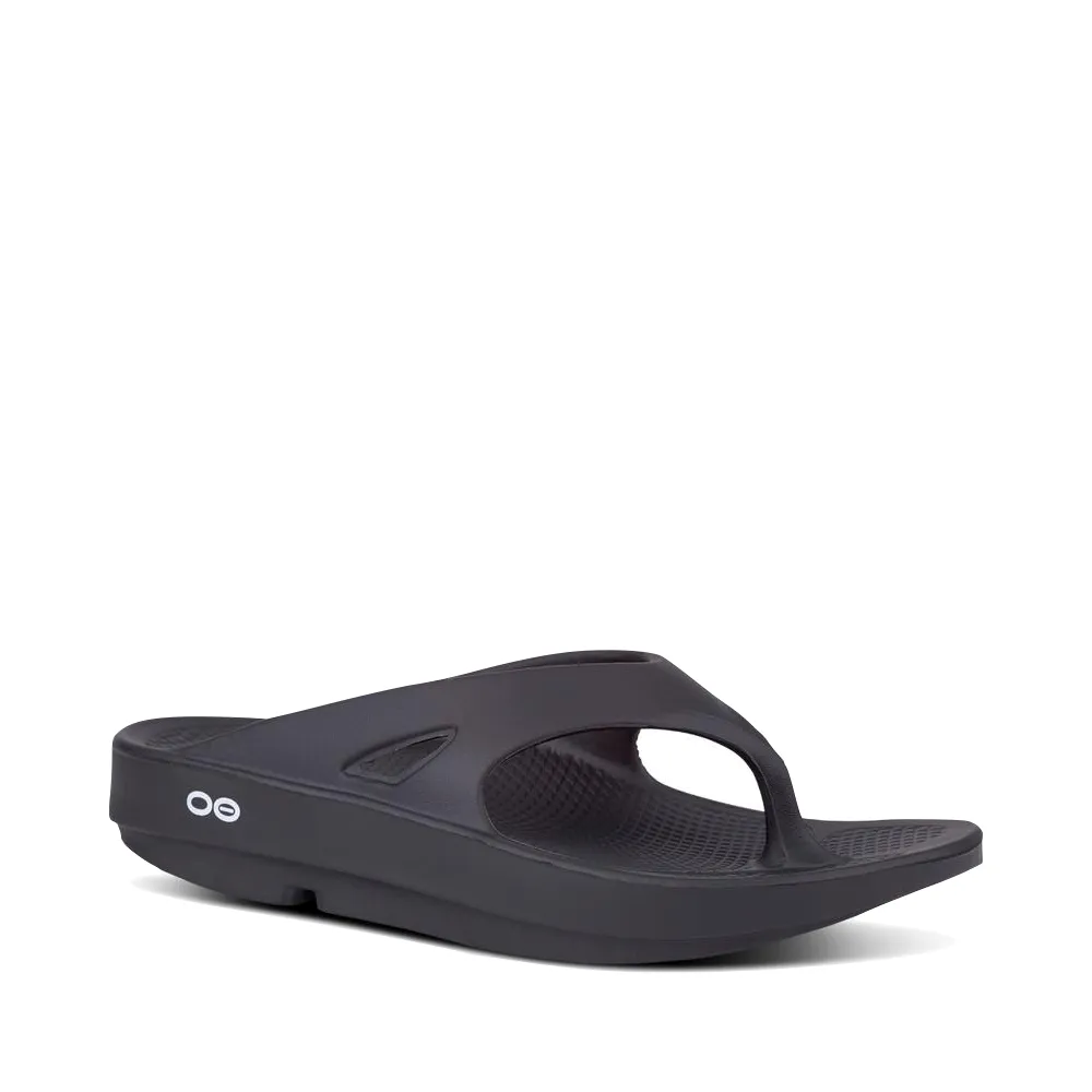 OOfos OOriginal Thong Sandal in Black