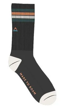 Organic Midweight Crew Socks - Charcoal