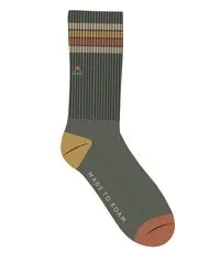 Organic Midweight Crew Socks - Khaki