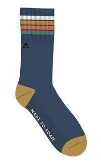 Organic Midweight Crew Socks - Navy