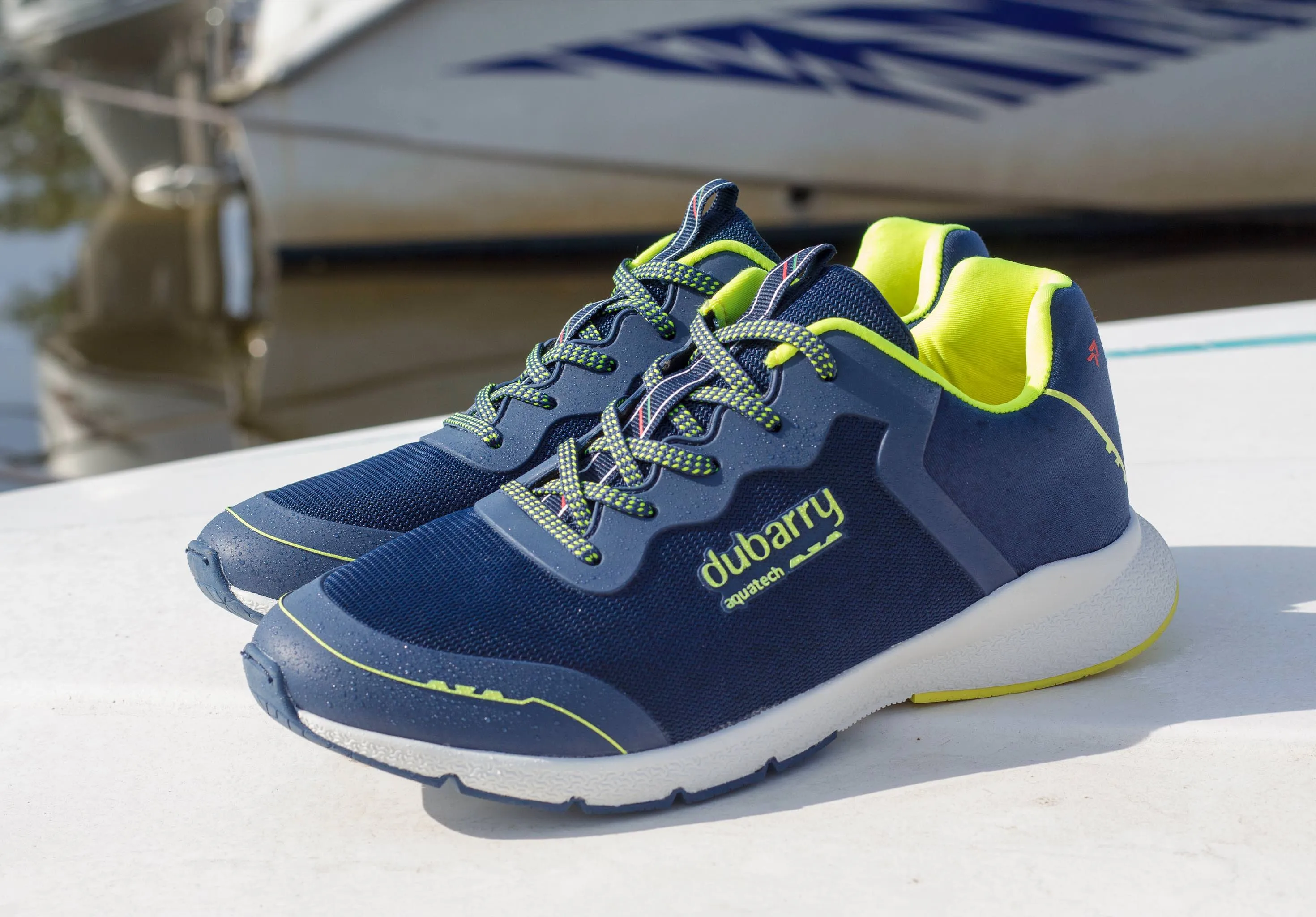 Palermo Men's Lightweight Sporty Trainer - Navy/Citrus