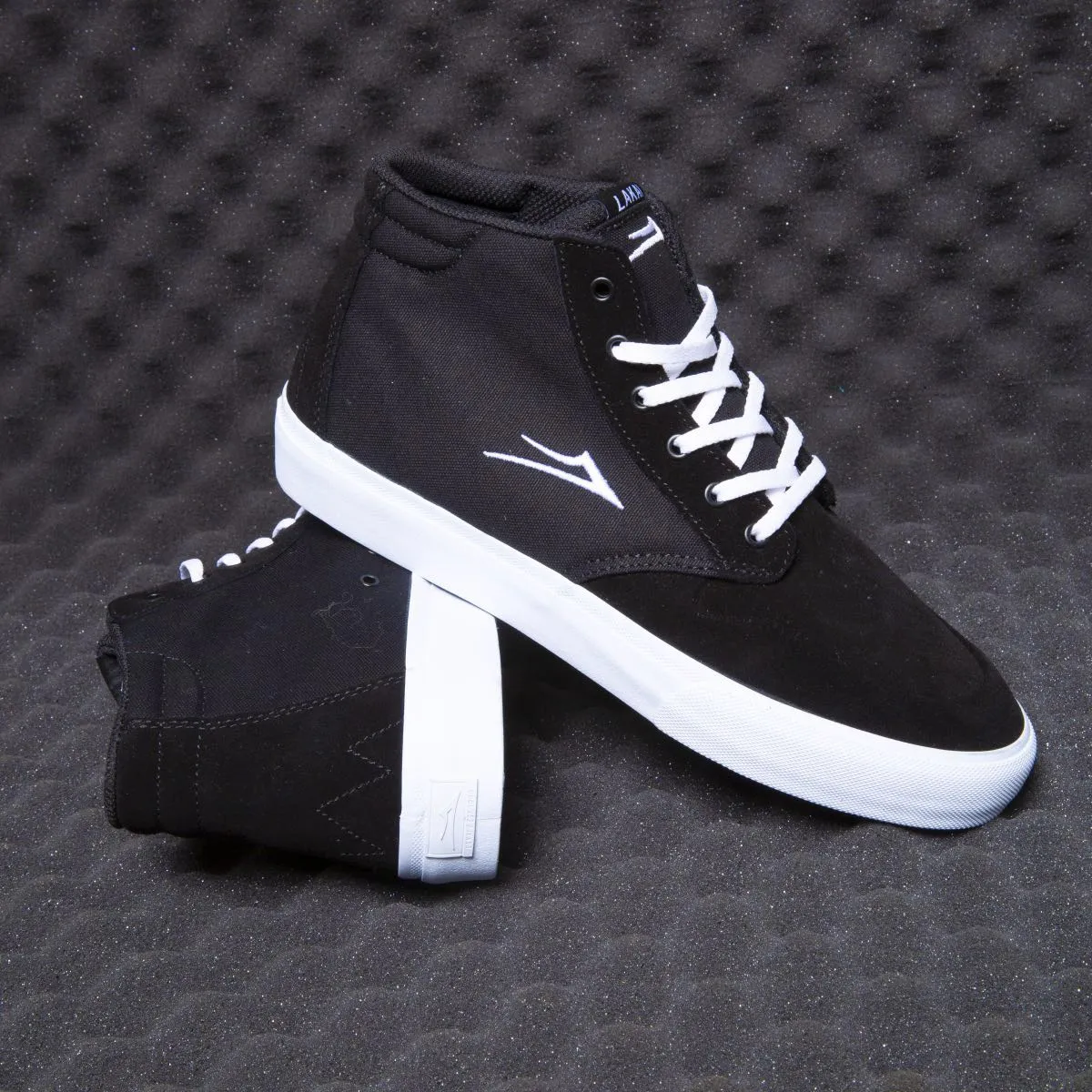 Riley 3 High - Black Suede