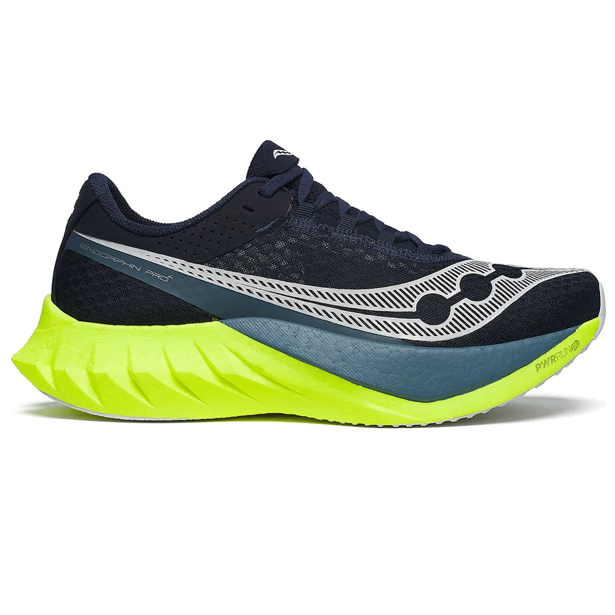 Saucony Endorphin Pro 4 Running Shoes - Mens - Navy/Citron