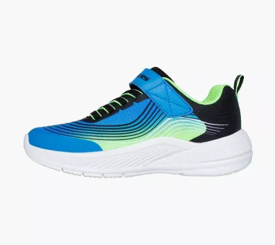 Skechers Boys Microspec Advance Trainer Blue/Lime