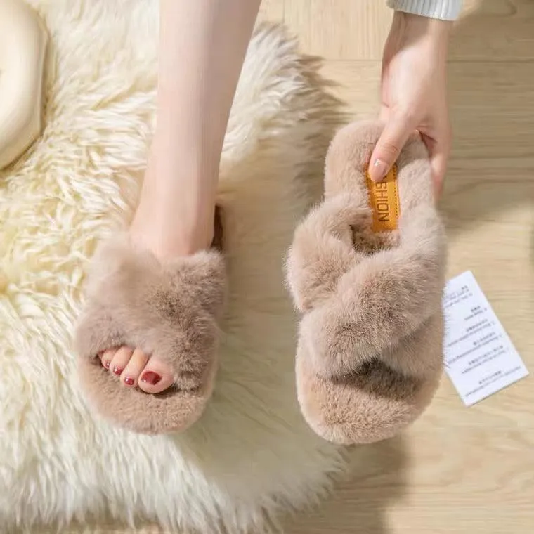 Snuggles Furry Slipons