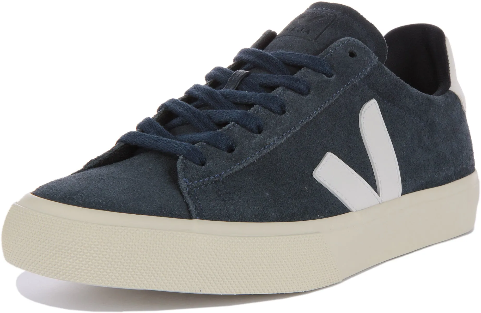 Veja Campo Suede In Navy White For Women