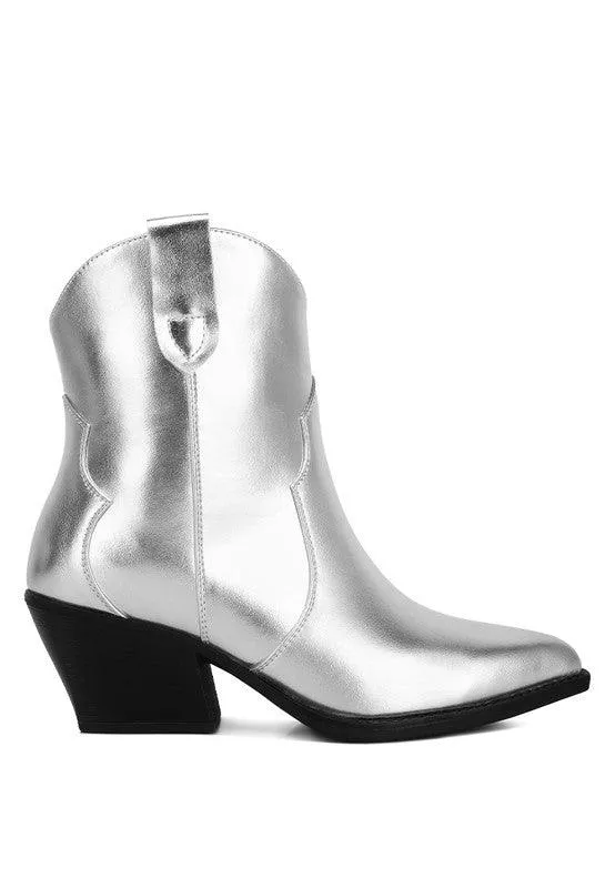 Wales Ott Metallic Faux Leather Boots