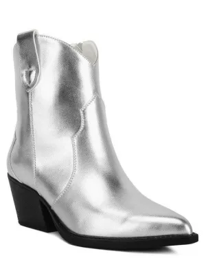 Wales Ott Metallic Faux Leather Boots