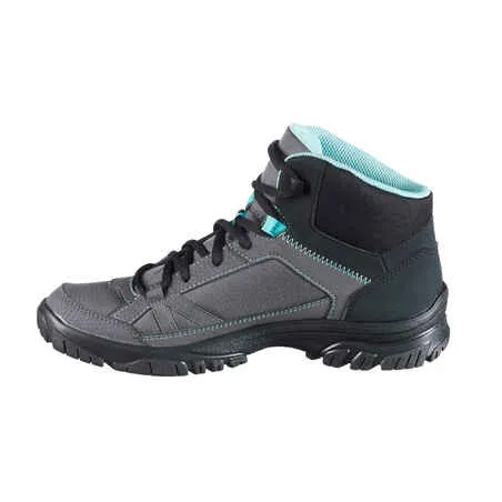 Women's walking boots - nh100 mid