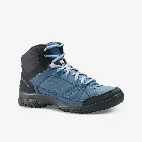 Women's walking boots - nh100 mid